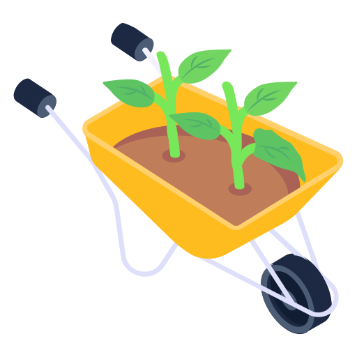 Wheel barrow Generic Isometric icon