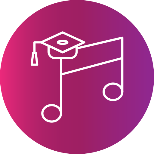 educación musical Generic Flat Gradient icono