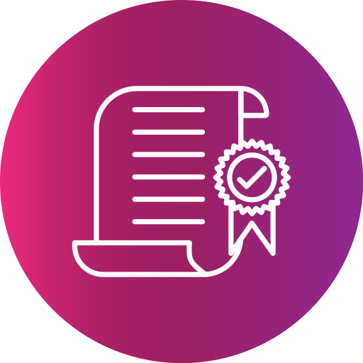 Сертификат Generic Flat Gradient иконка