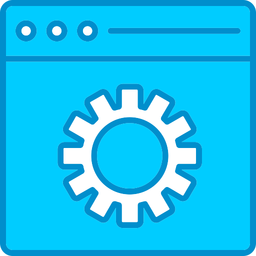 browser instellingen Generic Blue icoon