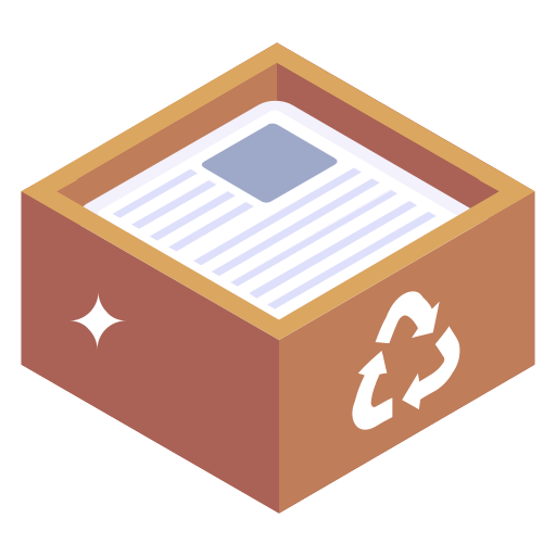 Paper recycle Generic Isometric icon