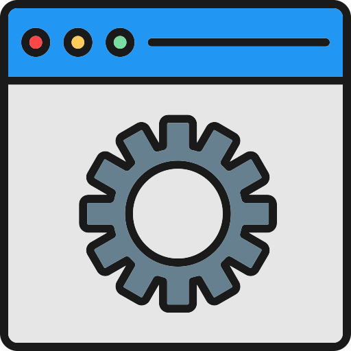 configuración del navegador Generic Outline Color icono