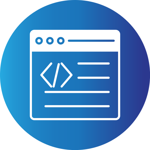 Web programming Generic Blue icon