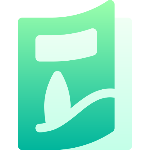 雑誌 Basic Gradient Gradient icon