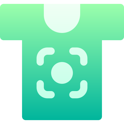 camiseta de manga corta Basic Gradient Gradient icono
