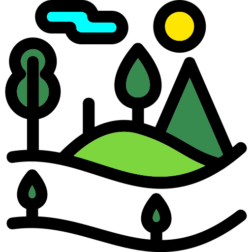 Forest Generic Outline Color icon
