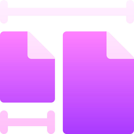 papier größe Basic Gradient Gradient icon