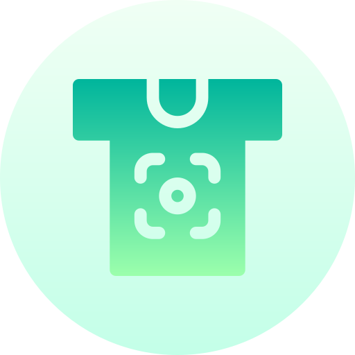 Tshirt Basic Gradient Circular icon