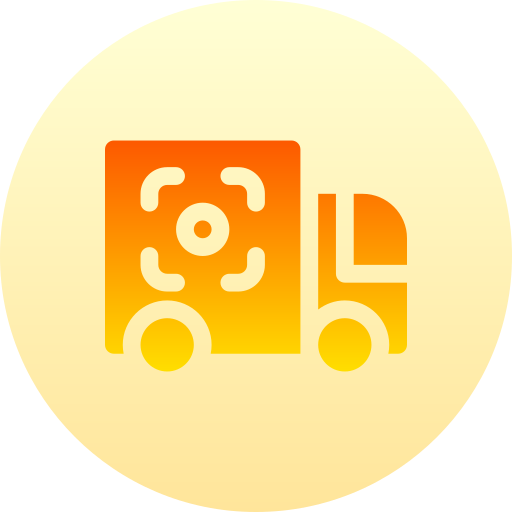 トラック Basic Gradient Circular icon