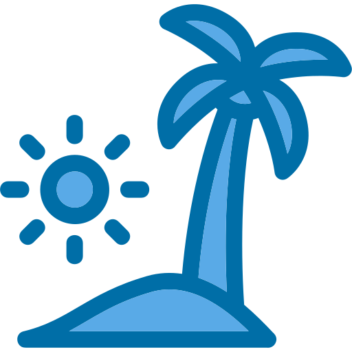 Пляж Generic Blue иконка