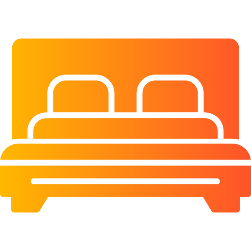 cama Generic Flat Gradient icono