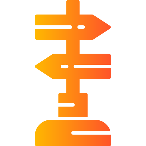 poste de señal Generic Flat Gradient icono