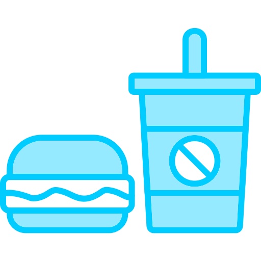 fast food Generic Blue icona