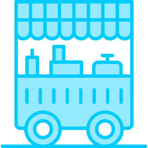 Food cart Generic Blue icon