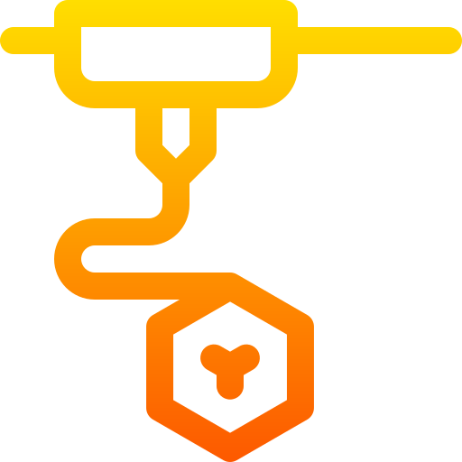 3d printen Basic Gradient Lineal color icoon