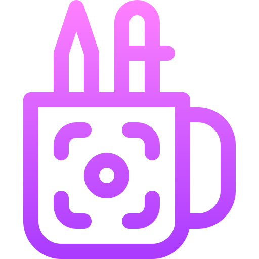 Mug Basic Gradient Lineal color icon