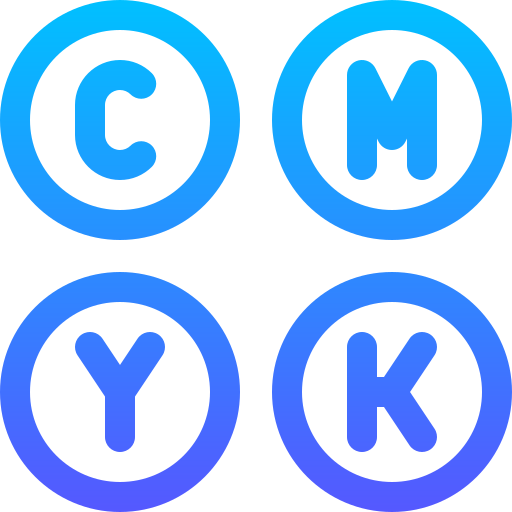 cmyk Basic Gradient Lineal color icon