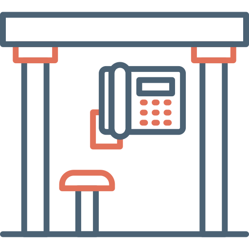 Telephone box Generic Outline Color icon