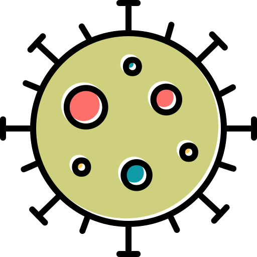 corona virus Generic Color Omission icona