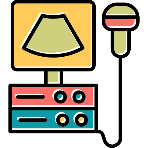 초음파 기계 Generic Color Omission icon