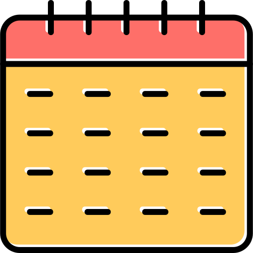 カレンダー Generic Color Omission icon