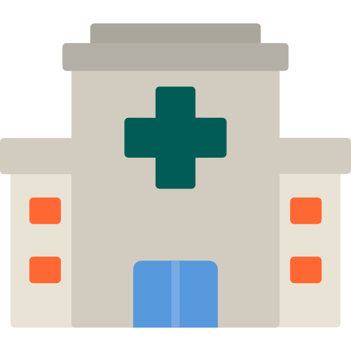 Hospital building Generic Flat icon