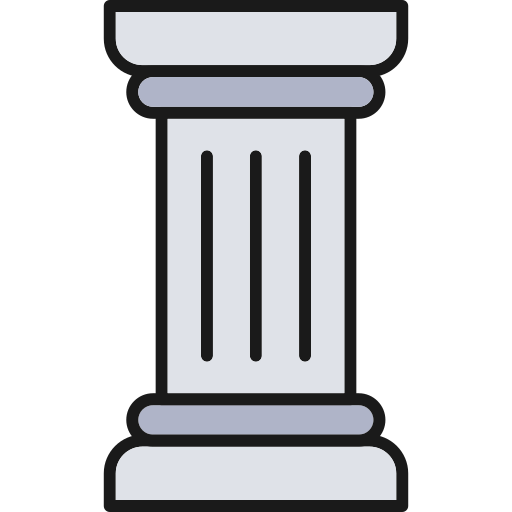 pilastro antico Generic Outline Color icona