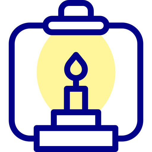 Lantern Detailed Mixed Lineal color icon
