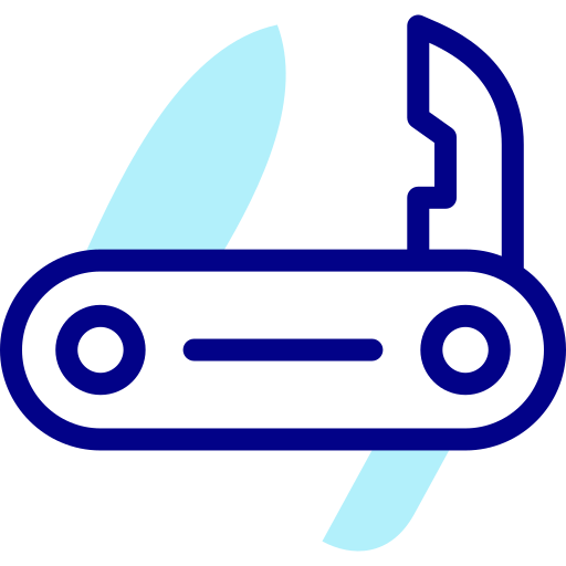 schweizer taschenmesser Detailed Mixed Lineal color icon