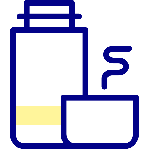 Thermo flask Detailed Mixed Lineal color icon