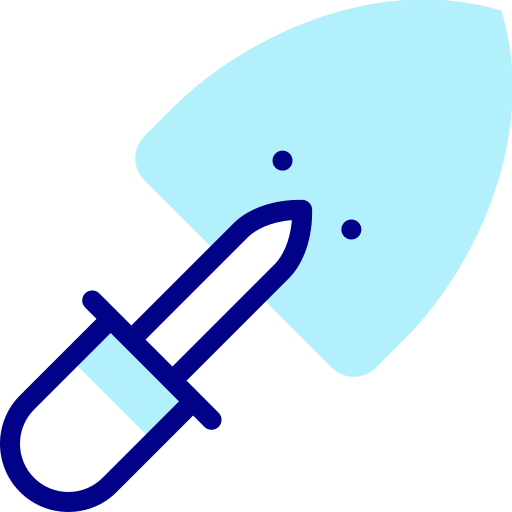 Shovel Detailed Mixed Lineal color icon