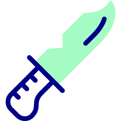 Knife Detailed Mixed Lineal color icon