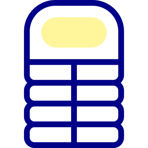 침낭 Detailed Mixed Lineal color icon