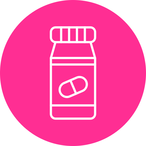 Бутылка с таблетками Generic Flat иконка