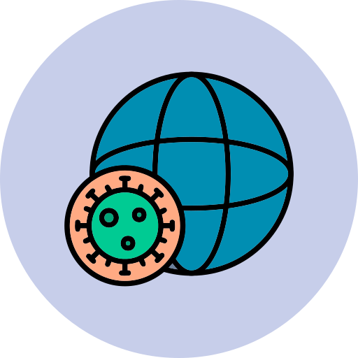 전 세계적인 유행병 Generic Outline Color icon