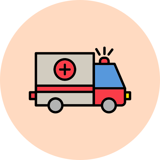 救急車 Generic Outline Color icon