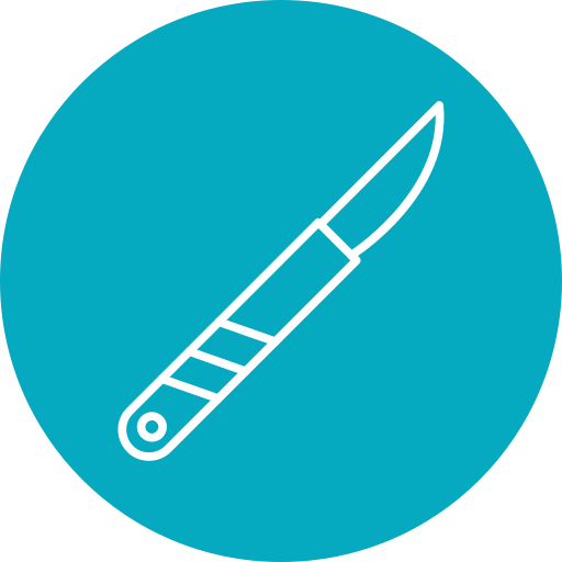 Хирургический нож Generic Flat иконка