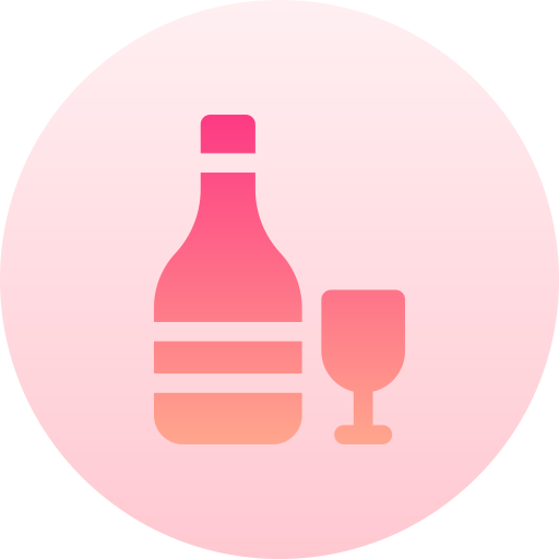 シャンパン Basic Gradient Circular icon