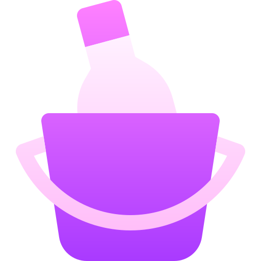 Ice bucket Basic Gradient Gradient icon