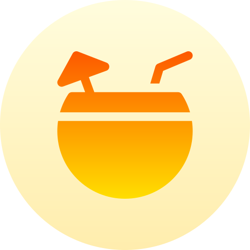 kokosnusswasser Basic Gradient Circular icon