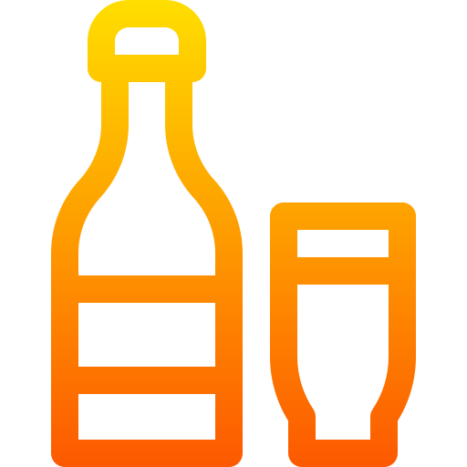 맥주 Basic Gradient Lineal color icon