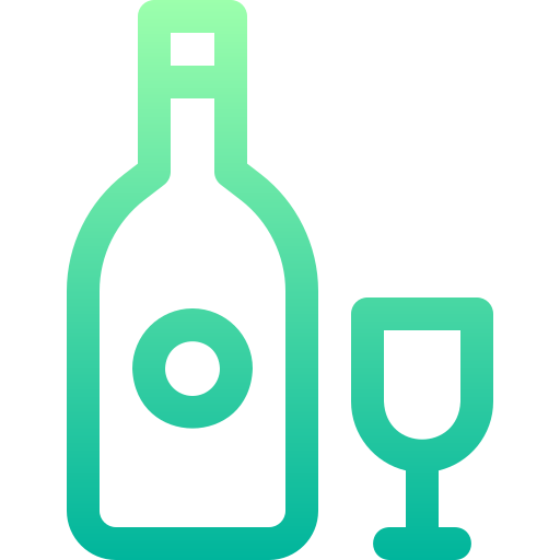 vodka Basic Gradient Lineal color icono