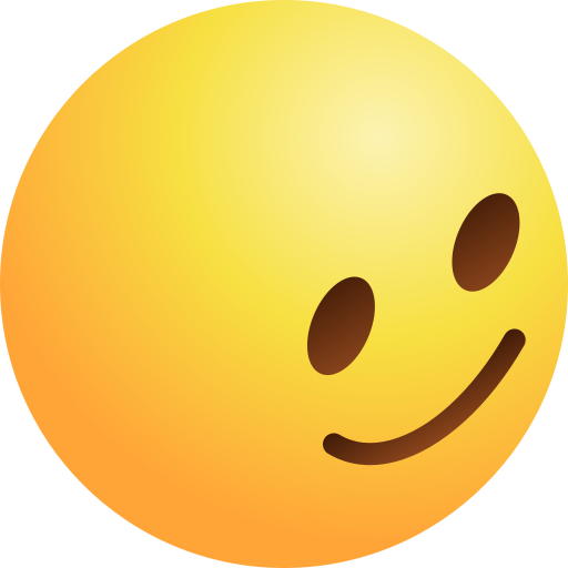 glimlach Gradient Isometric Gradient icoon