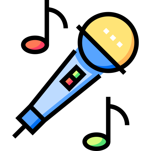 mikrofon Detailed Straight Lineal color ikona