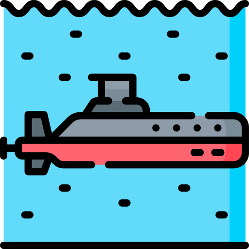Łódź podwodna Special Lineal color ikona