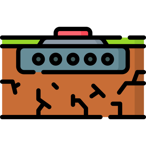 Land mine Special Lineal color icon