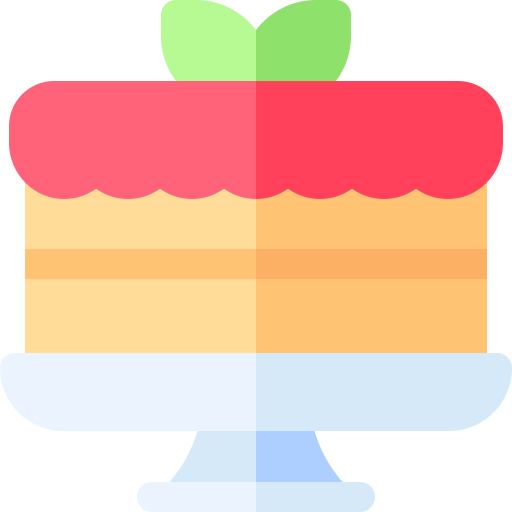 torta Basic Rounded Flat icona