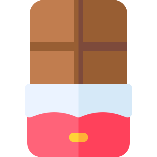 Chocolate bar Basic Rounded Flat icon