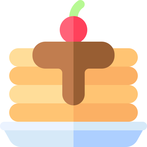 Pancakes Basic Rounded Flat icon