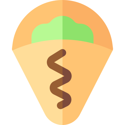 Crepe Basic Rounded Flat icon